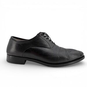 Magnanni Federico Oxford Shoes Mens Sz 11.5 D Black Leather‎ Cap Toe 12654 READ